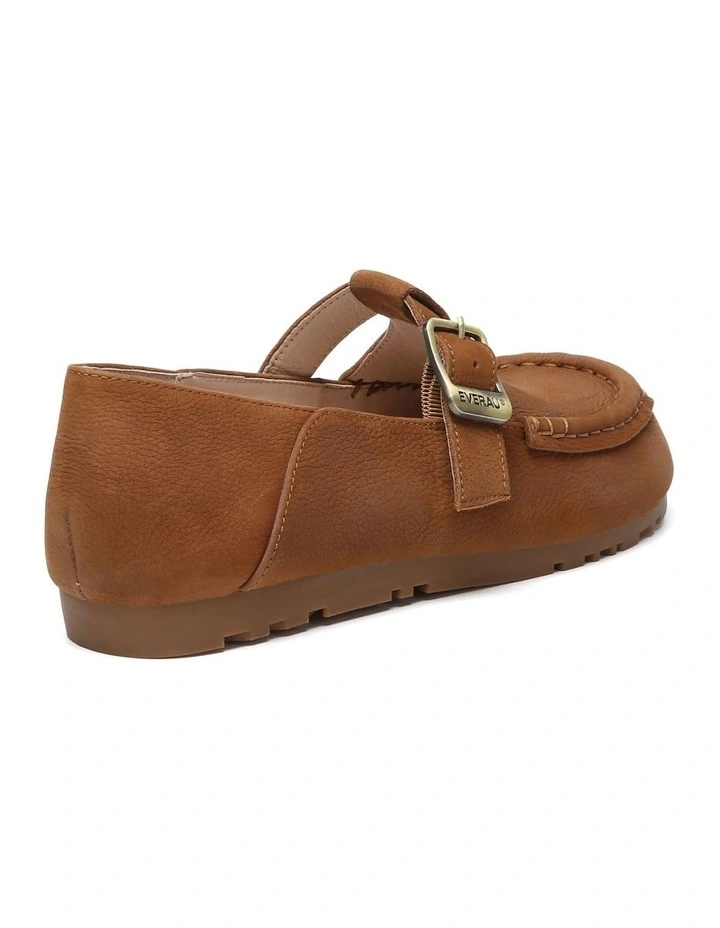 Everau Maria Unisex Adjustable Buckle Leather Loafers Flats image 3