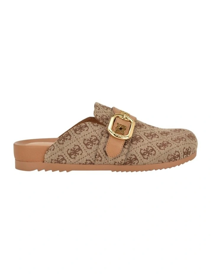Galavanta Mules in Medium Brown Logo image 2