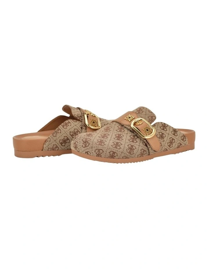 Galavanta Mules in Medium Brown Logo image 4