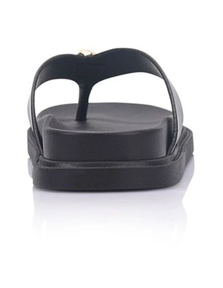 Bri Footbed Thongs - Black image 4