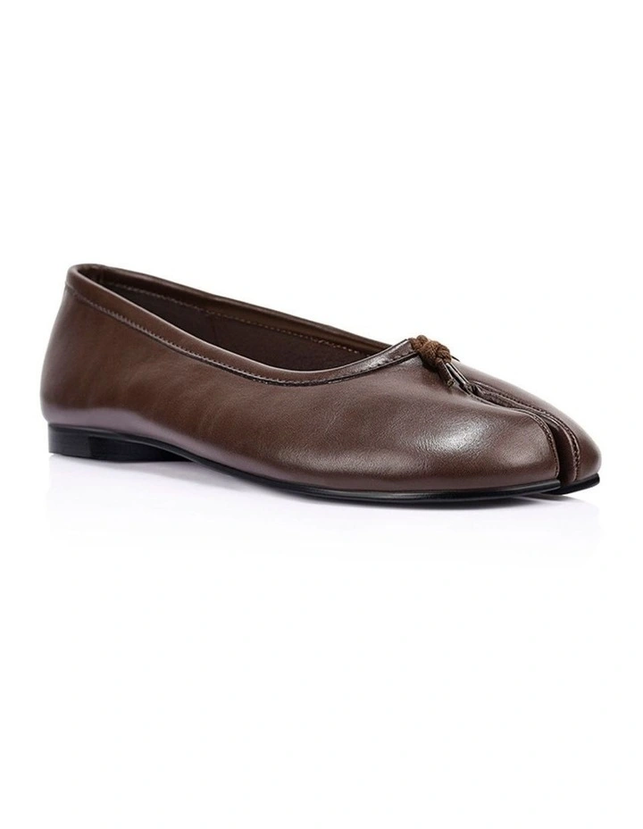 Charlie Ballet Flats - Chocolate Brown image 2