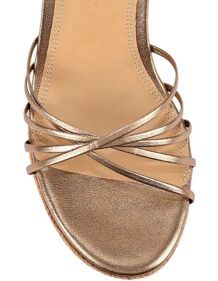 Reagan Rope Wedges - Bronze Metallic Leather image 3