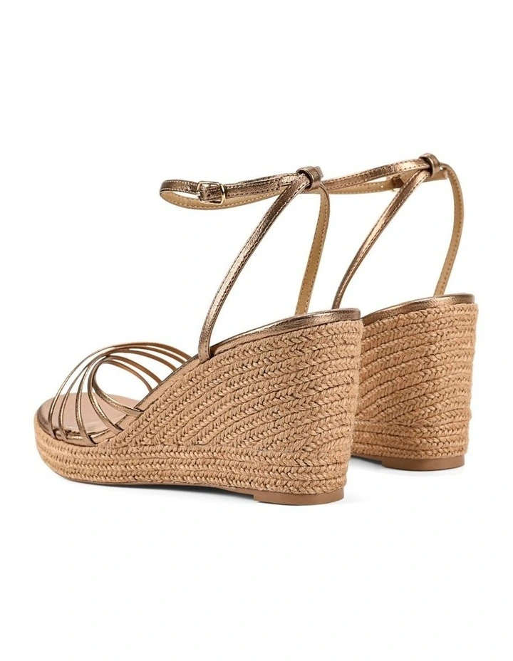 Reagan Rope Wedges - Bronze Metallic Leather image 4