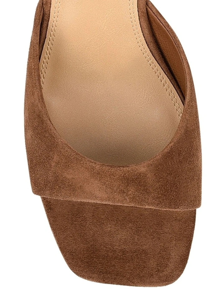 Aurora Mule Wedges - Toffee Brown Suede image 3