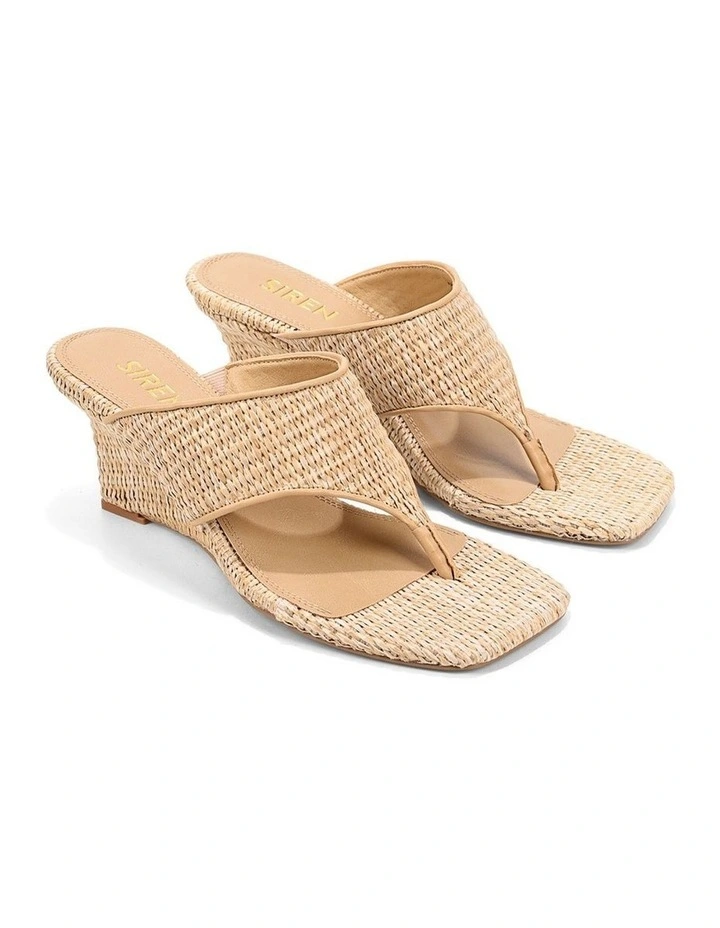 Aurelia Thong Wedges - Natural Raffia image 2