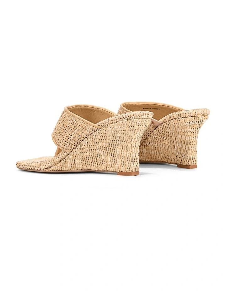 Aurelia Thong Wedges - Natural Raffia image 4