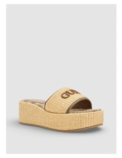 Bintaih Wedge Sandals in Beige