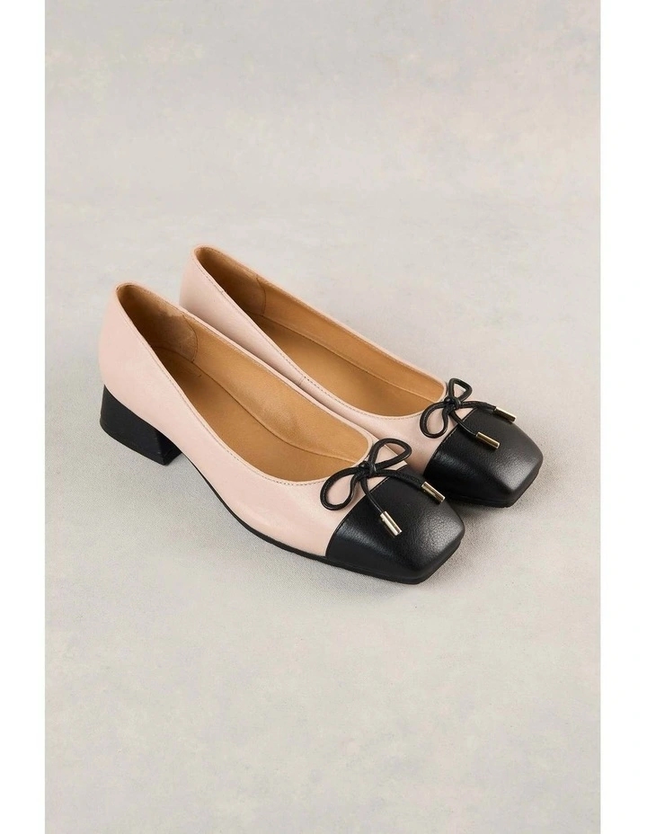 Joelle Two Tone Ballet - Nude & Black image 3
