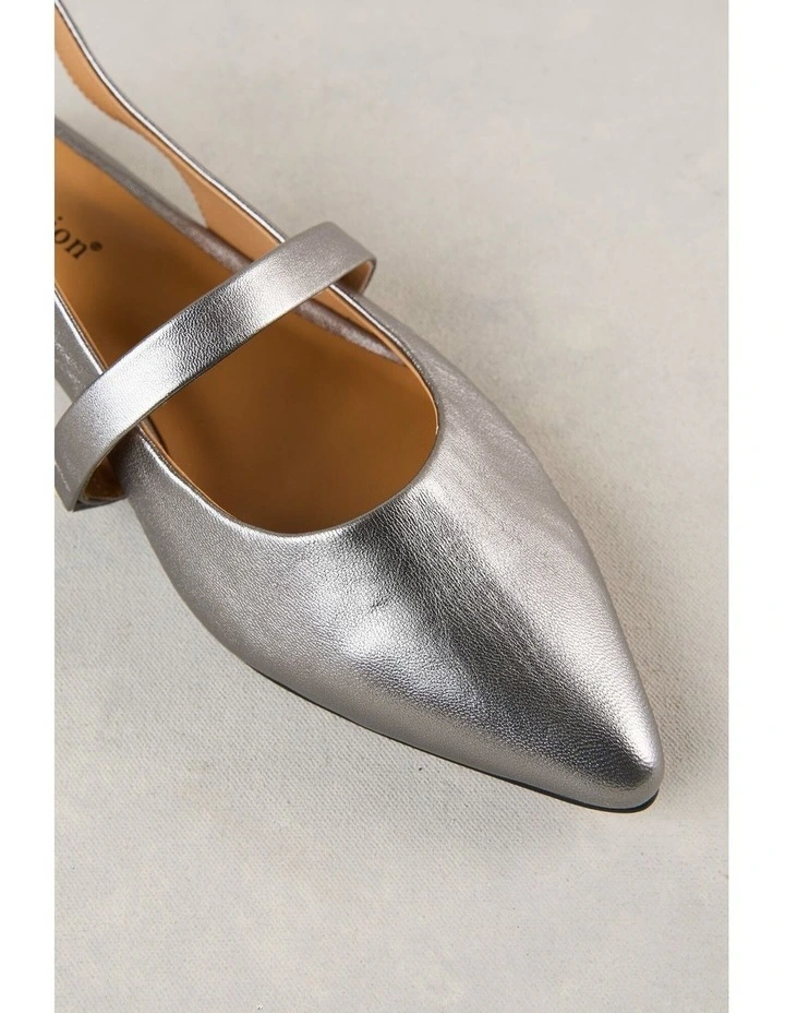 Elisa Pointed Flat - Metallic image 4