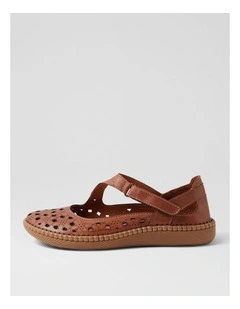 Molly Tan Leather Ballet Flats
