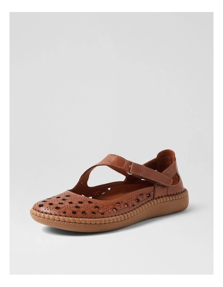 Molly Tan Leather Ballet Flats image 2
