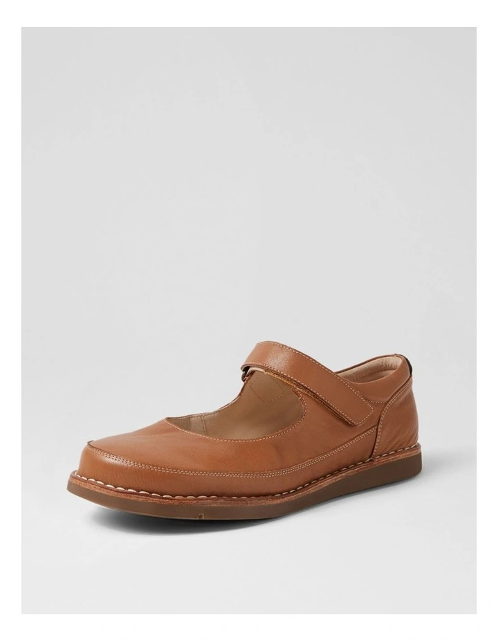 Odessa Dark Tan Leather Mary Janes image 2