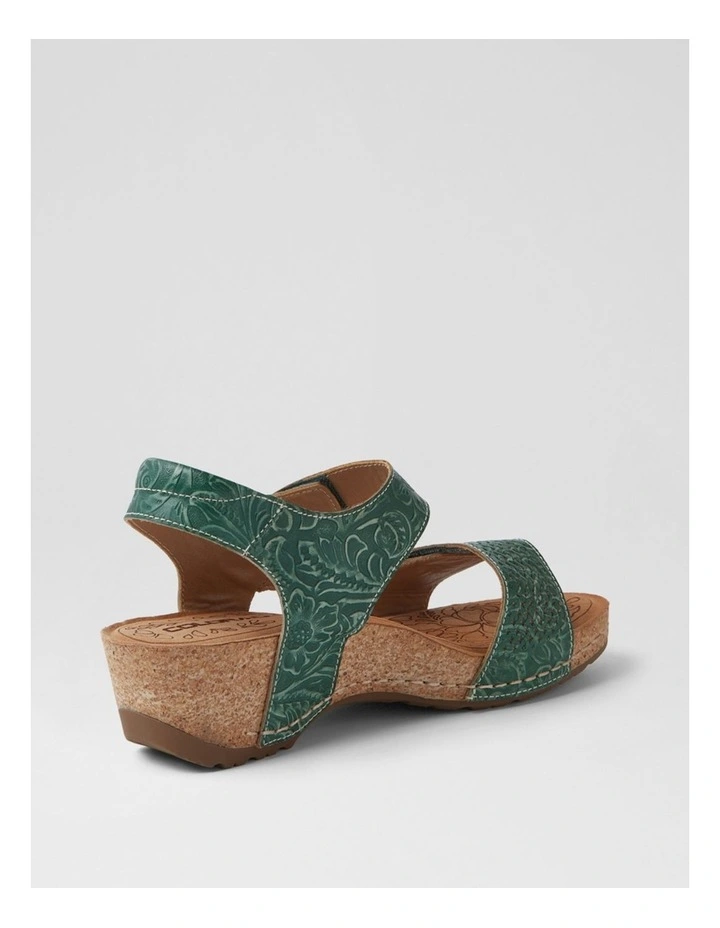 Jade Green Leather Sandals image 3