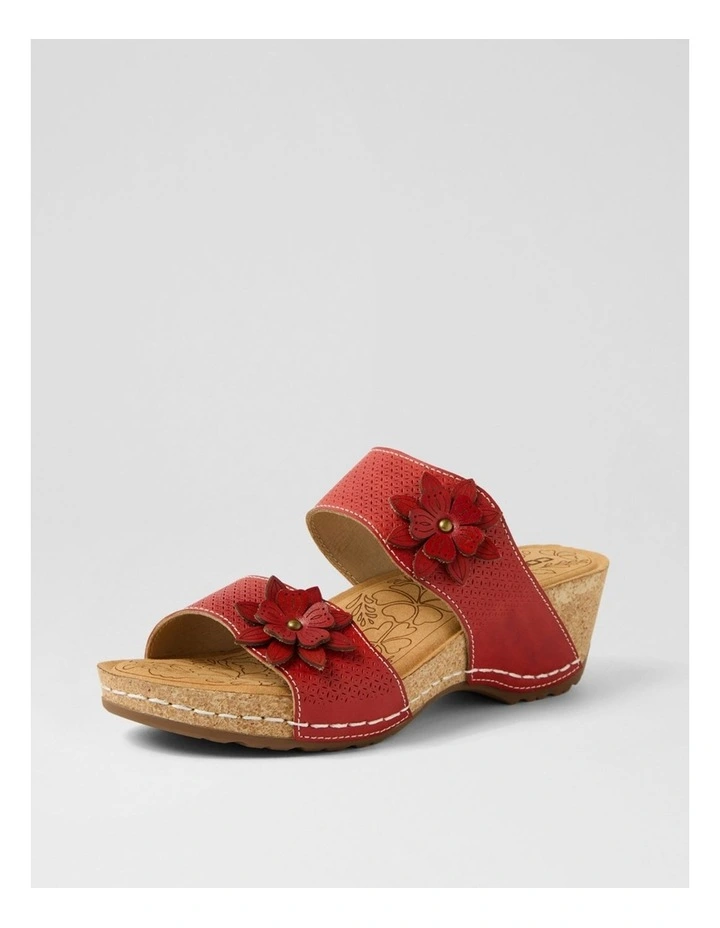 Joie Red Leather Sandals image 2