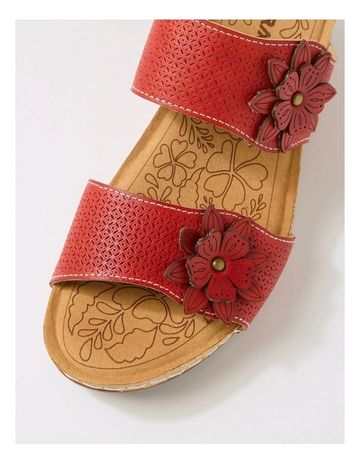 Joie Red Leather Sandals image 4