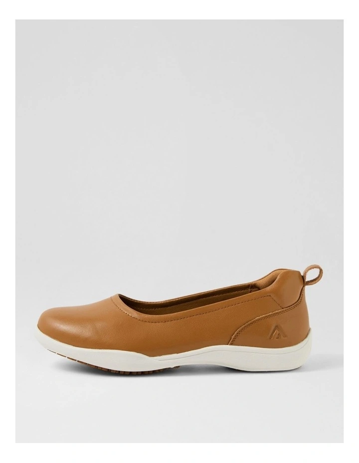 Grand Tan Leather Flat Shoes image 1