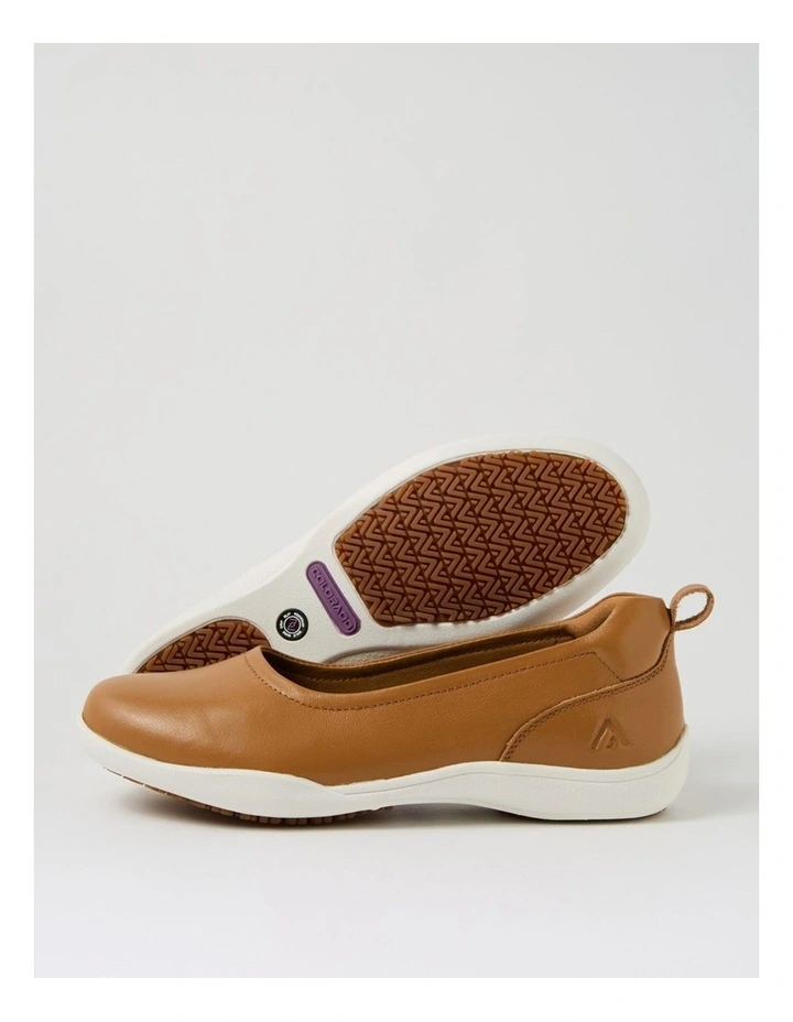 Grand Tan Leather Flat Shoes image 5