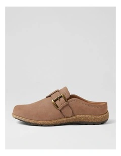 Atwood Taupe Nubuck Flat Shoes