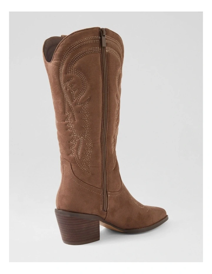 Yodel Choc Microsuede Calf Boots image 3