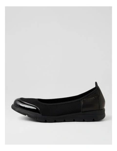 Brillion Black Mix Flat Shoes