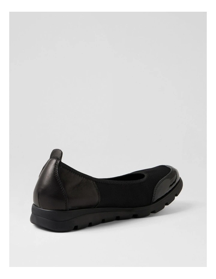 Brillion Black Mix Flat Shoes image 3