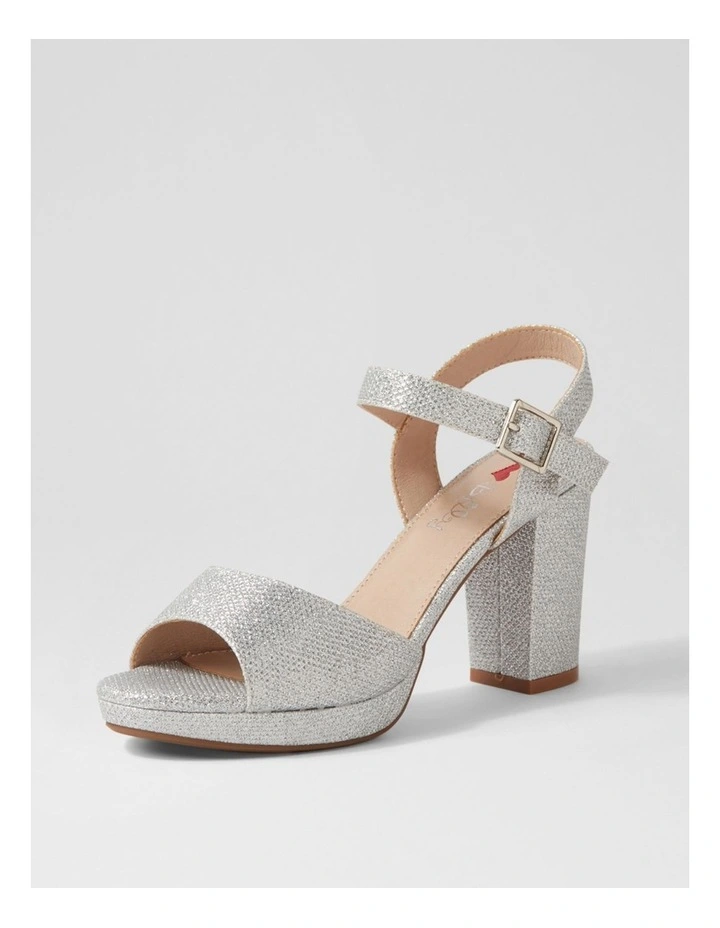 Bountys Silver Glitter Sandals image 2