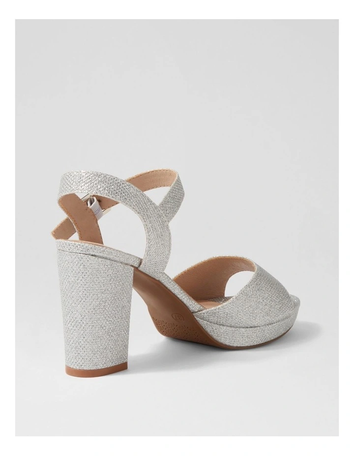 Bountys Silver Glitter Sandals image 3