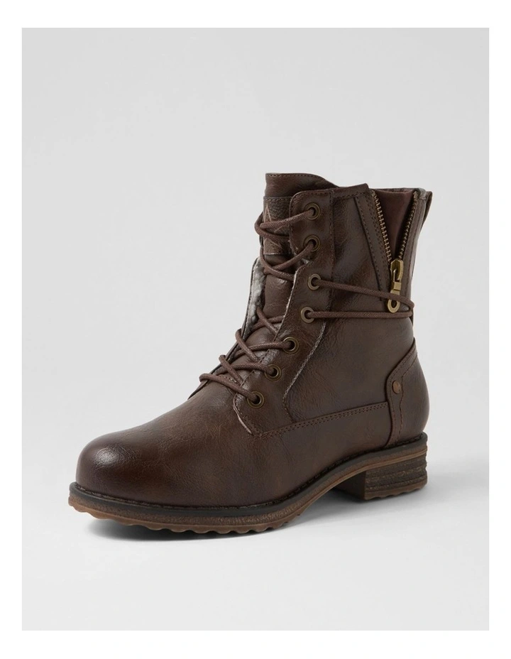 Miskeen Choc Lace Up Boots image 2
