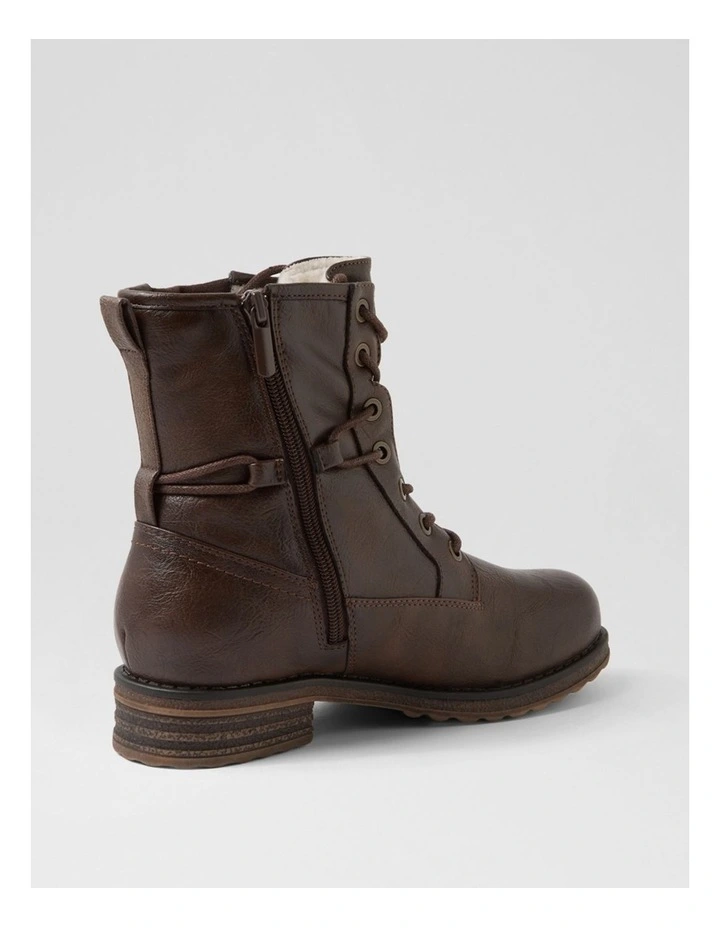 Miskeen Choc Lace Up Boots image 3