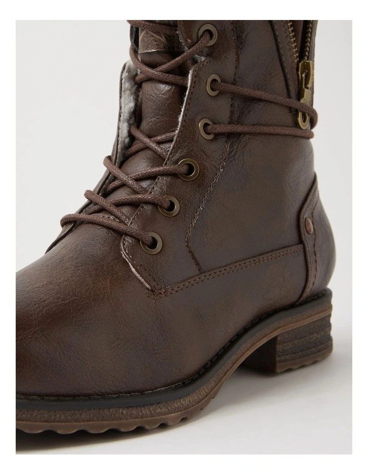 Miskeen Choc Lace Up Boots image 5