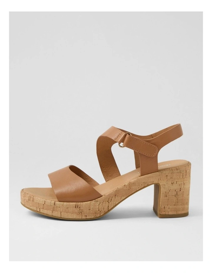Bollings Dark Tan Cork Leather Sandals image 1