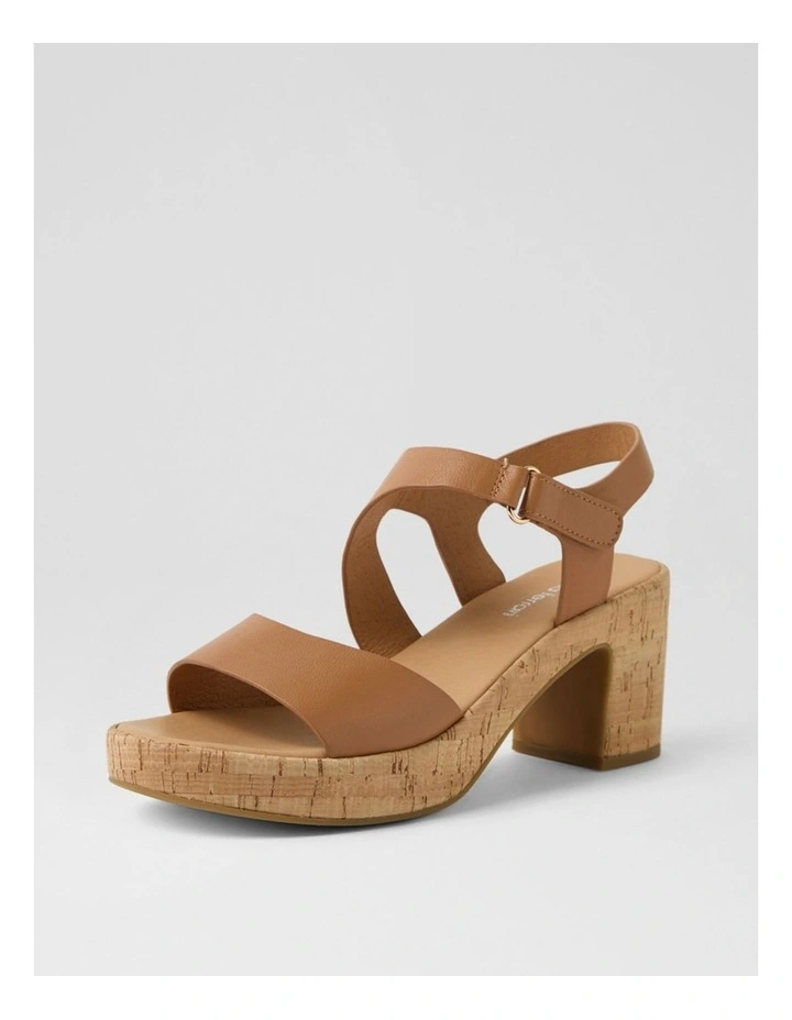 Bollings Dark Tan Cork Leather Sandals image 2