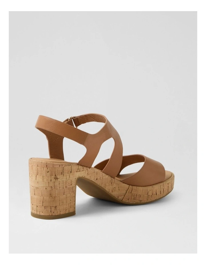Bollings Dark Tan Cork Leather Sandals image 3