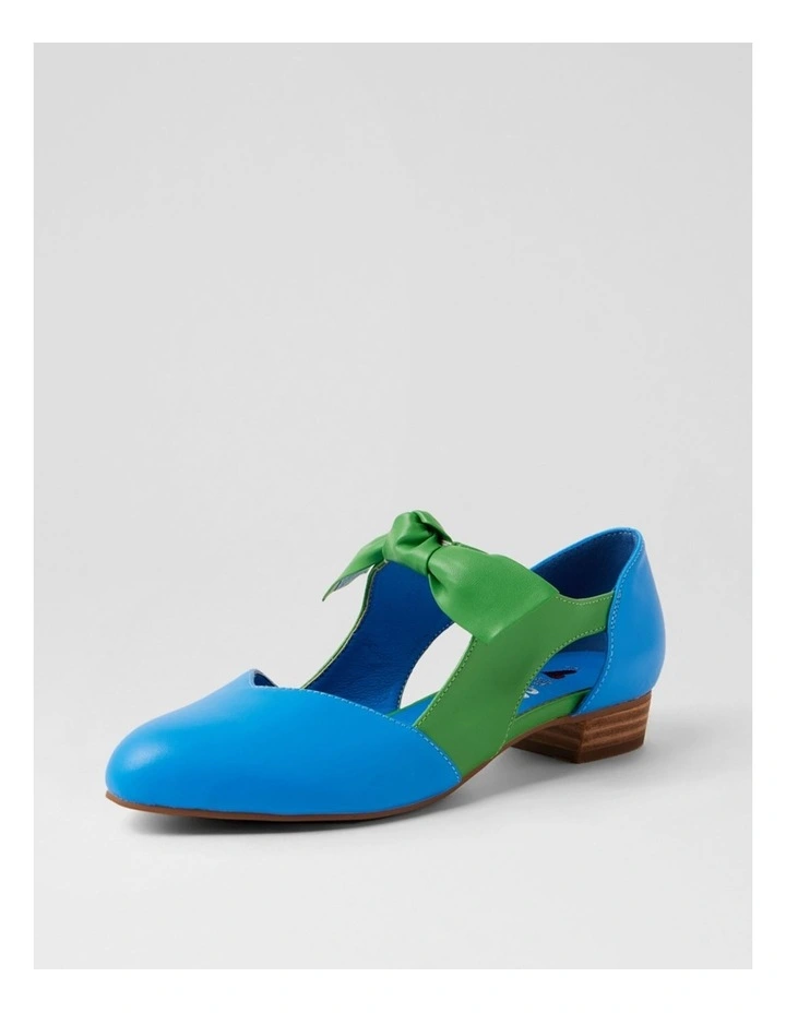 Estella Blue Green Flat Shoes image 2