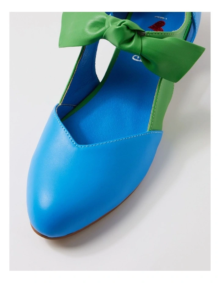 Estella Blue Green Flat Shoes image 4