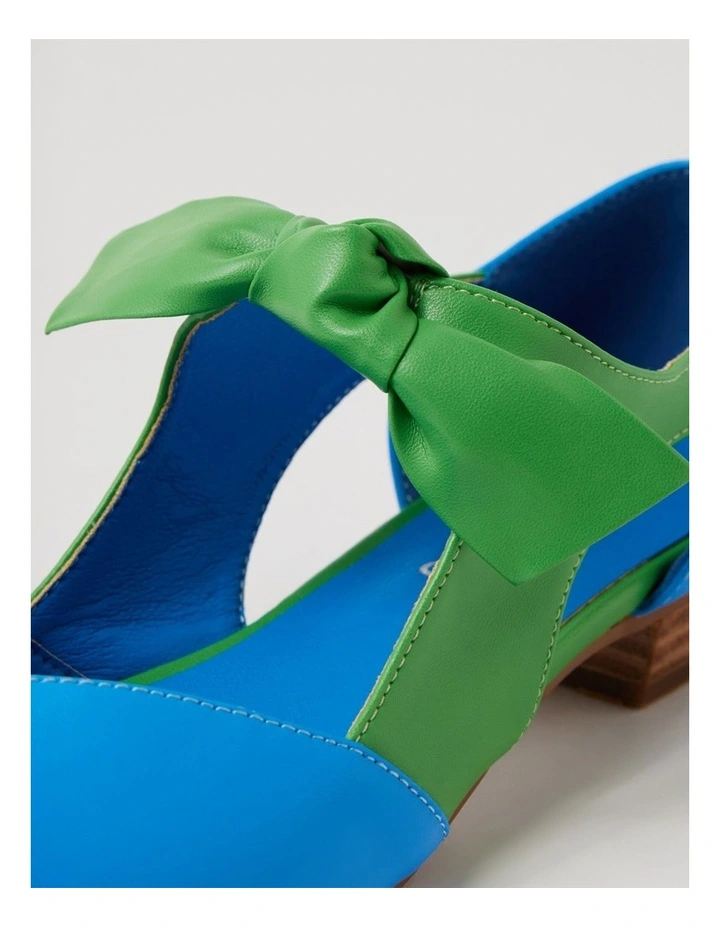 Estella Blue Green Flat Shoes image 5