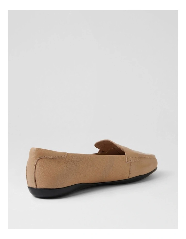 Aven Camel Leather Flat Shoes image 3