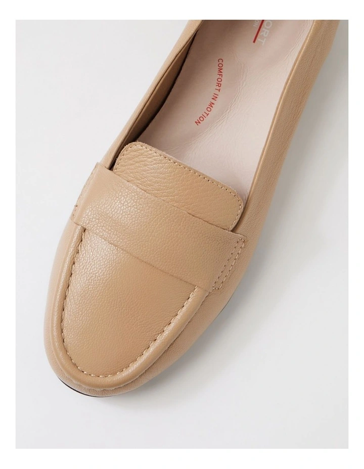 Aven Camel Leather Flat Shoes image 4