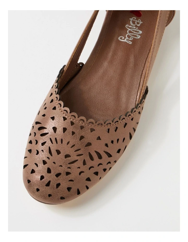 Alkoxy Choc Dust Flat Shoes image 4