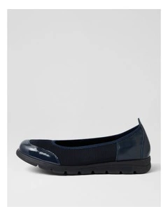 Brillion Navy Mix Flat Shoes