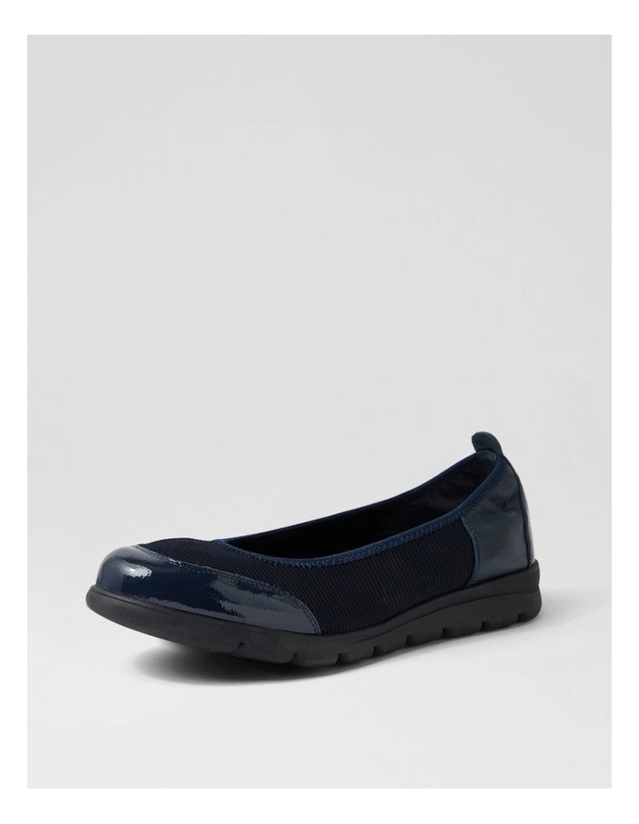 Brillion Navy Mix Flat Shoes image 2