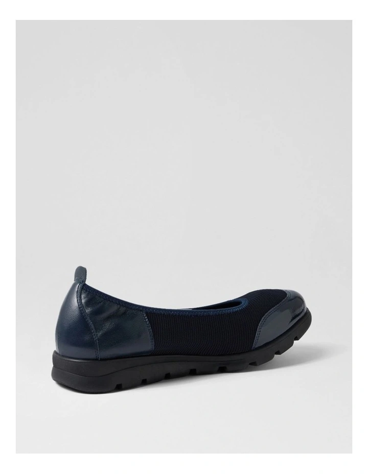 Brillion Navy Mix Flat Shoes image 3