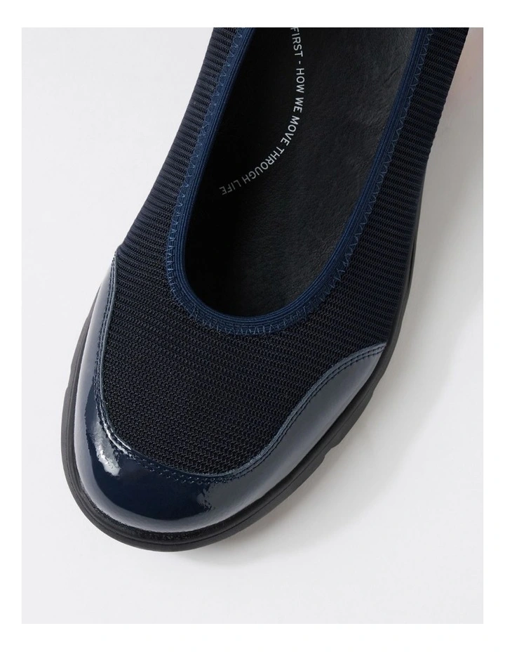 Brillion Navy Mix Flat Shoes image 4