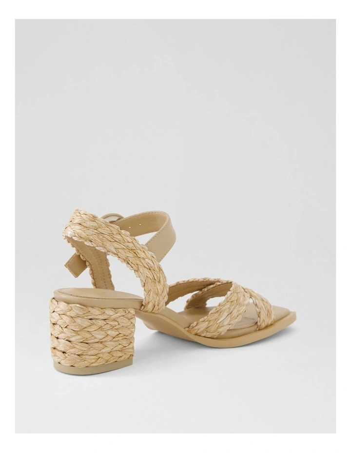 Buzzko Natural Syn Raffia Sandals image 3
