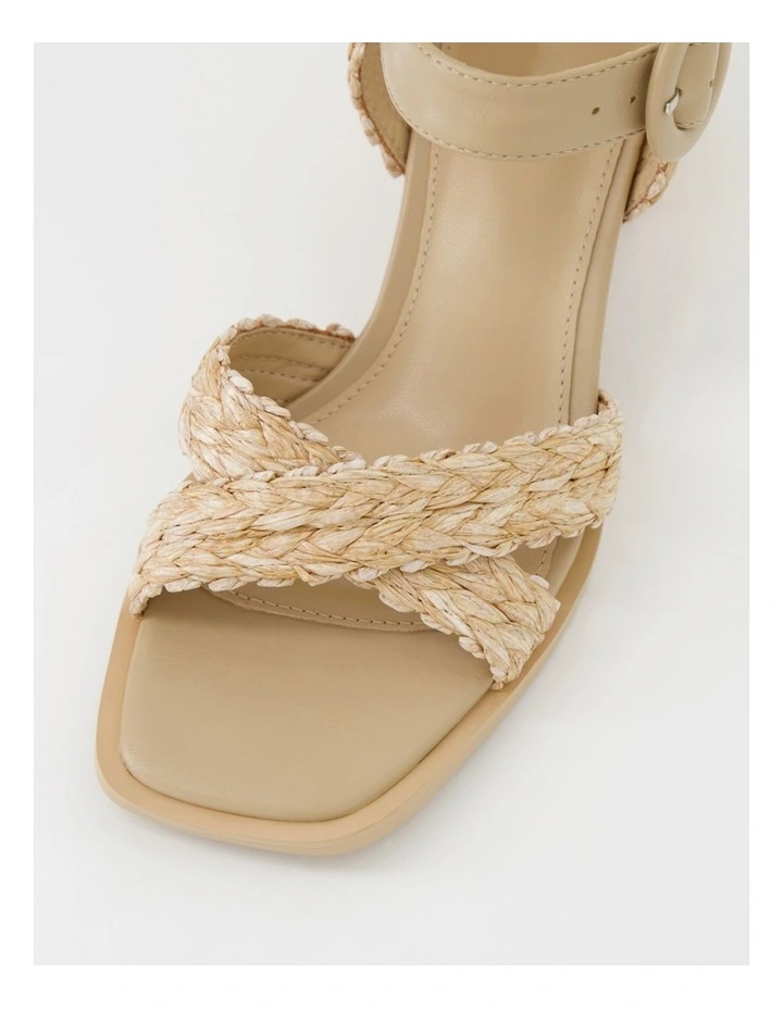 Buzzko Natural Syn Raffia Sandals image 4