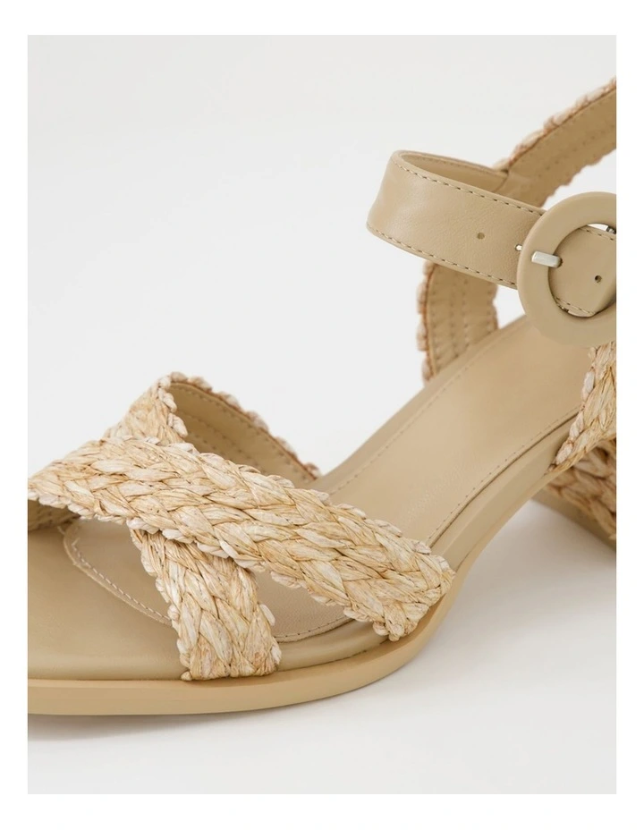 Buzzko Natural Syn Raffia Sandals image 5