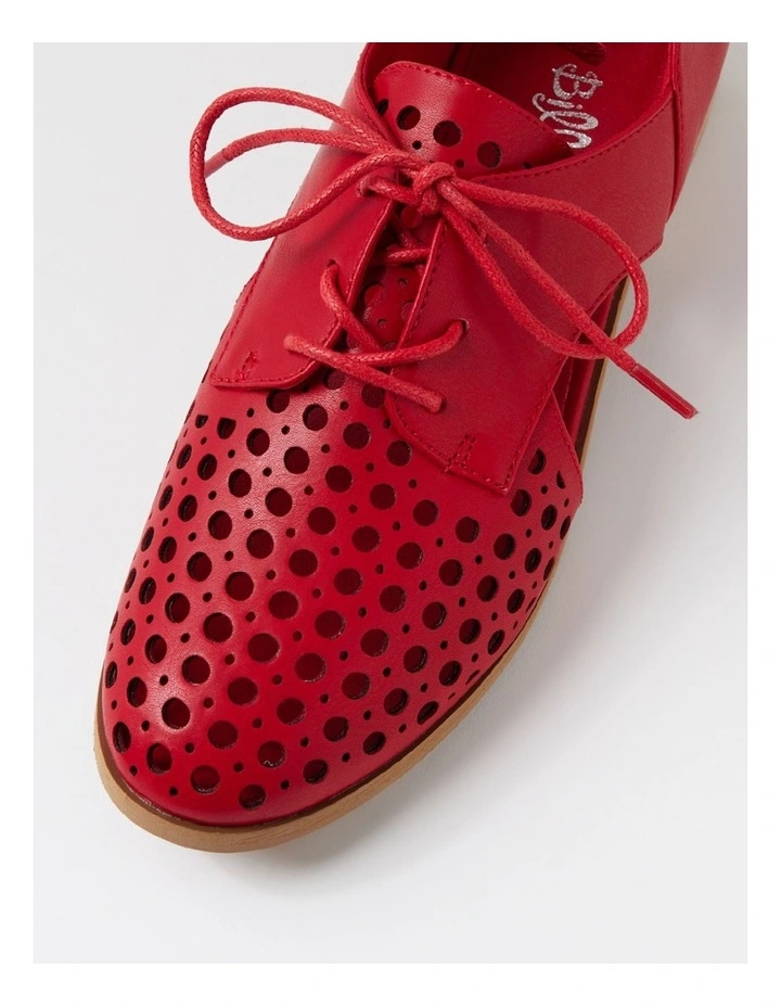 Quietly Red Flat Shoes image 4