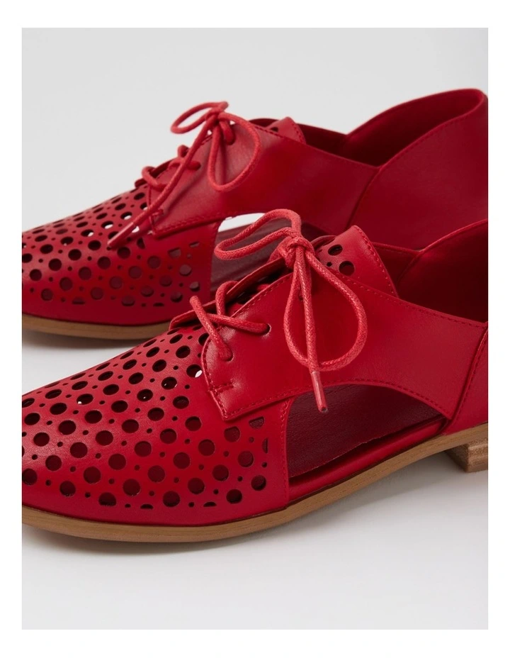 Quietly Red Flat Shoes image 5
