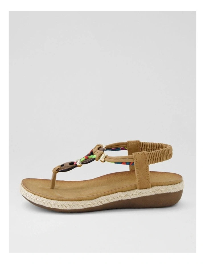Liggy Light Tan Nubuck Pu Thongs image 1