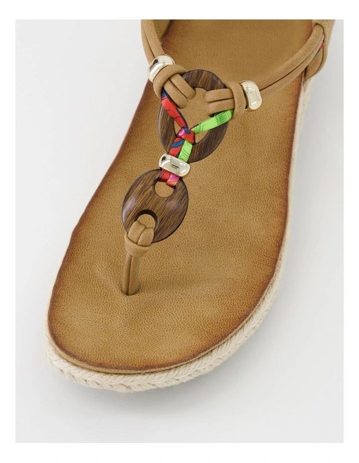 Liggy Light Tan Nubuck Pu Thongs image 4